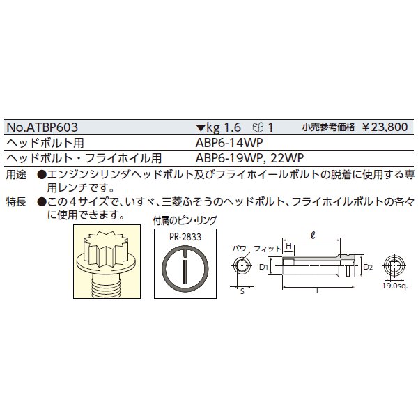 京都機械工具のホイルレンチセットの画像2
