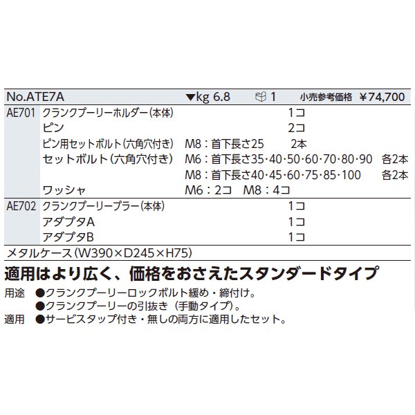 京都機械工具の工具セットの画像2