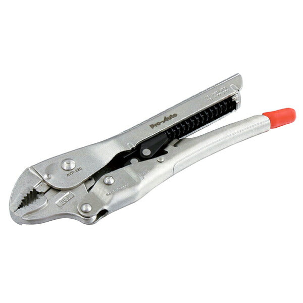 Pro-Auto オートマチックバイスプライヤー 220mm AVP-220 プロオート 工具 開口最大40mm スエカゲツール 挟む つかむ