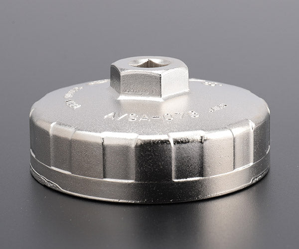 KTC カップ型オイルフィルターレンチ 差込角9.5mm(9.5sq.)(3/8) 15角 (AVSA-076)(4989433204932) 京都機械工具