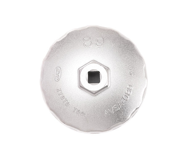 KTC カップ型オイルフィルターレンチ 差込角9.5mm(9.5sq.)(3/8) 内寸89mm 15角 (AVSA-089)(4989433204840) 京都機械工具