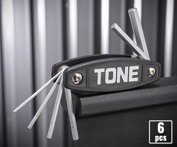 TONE 六角棒レンチ(ナイフ式) ナイフレンチ セット内容2.5、3、4