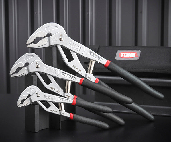 TONE オートウォーターポンププライヤーセット (AWP3)(4953488305944) トネ