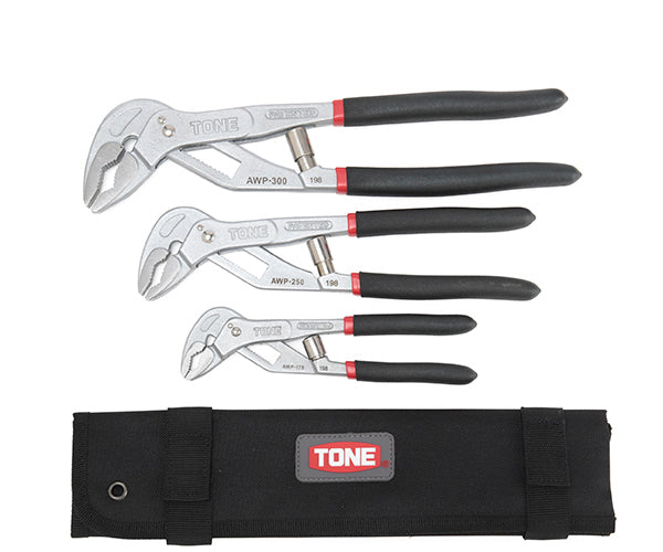 TONE オートウォーターポンププライヤーセット (AWP3)(4953488305944) トネ