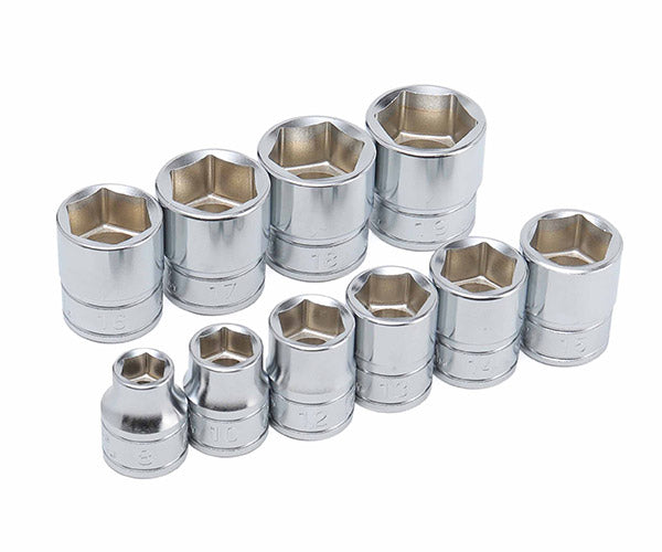 KTC B3-10P ソケット10点セット (B3-08,10,12,13,14,15,16,17,18,19) 差込角9.5mm(9.5sq.)(3/8) エヒメマシンオリジナルセット