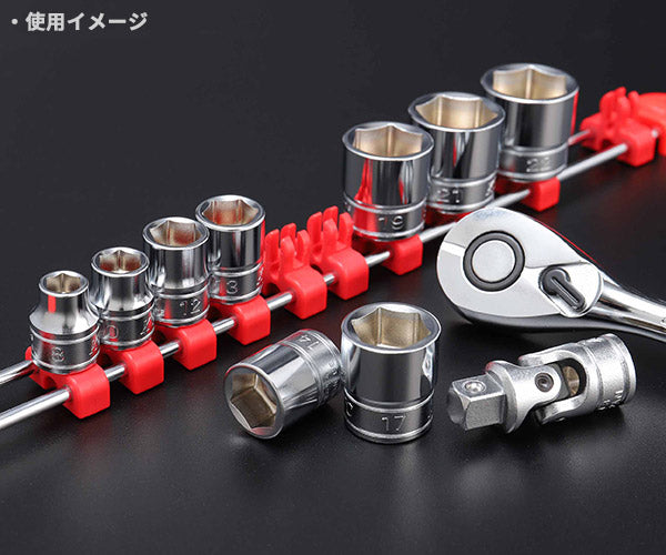 KTC B3-10P ソケット10点セット (B3-08,10,12,13,14,15,16,17,18,19) 差込角9.5mm(9.5sq.)(3/8) エヒメマシンオリジナルセット