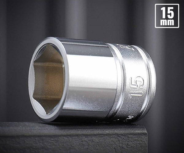 【ワケあり特価品】(状態A) KTC B3-15-001-13003 ソケット サイズ15mm 全長26mm 差込角9.5mm(9.5sq.)(3/8) 京都機械工具