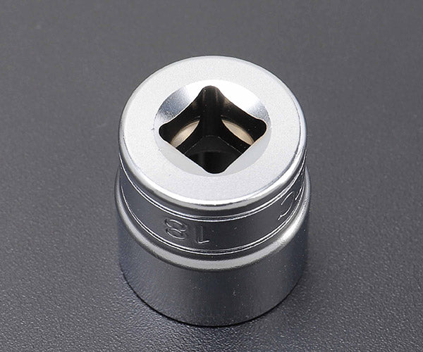 【ワケあり特価品】(状態A) KTC B3-18-230044 ソケット サイズ18mm 全長27mm 差込角9.5mm(9.5sq.)(3/8) 京都機械工具
