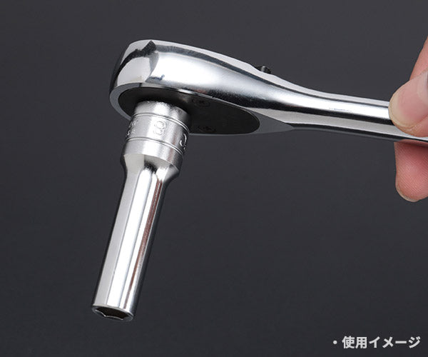 KTC ディープソケット 差込角9.5mm(9.5sq.)(3/8) サイズ8mm 六角 (B3L-08)(4989433129884) 京都機械工具