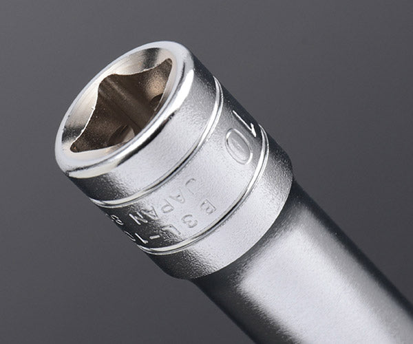 KTC ディープソケット 差込角9.5mm(9.5sq.)(3/8) サイズ10mm 六角 (B3L-10)(4989433129891) 京都機械工具