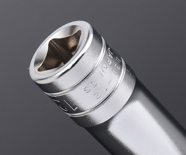 KTC ディープソケット 差込角9.5mm(9.5sq.)(3/8) サイズ12mm 六角 (B3L-12)(4989433129914) 京都機械工具