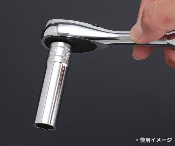 KTC ディープソケット 差込角9.5mm(9.5sq.)(3/8) サイズ12mm 六角 (B3L-12)(4989433129914) 京都機械工具