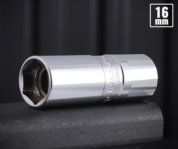KTC プラグレンチ 差込角12.7mm(12.7sq.)(1/2) プラグ径16mm (B4A-16P)(4989433152059) 京都機械工具