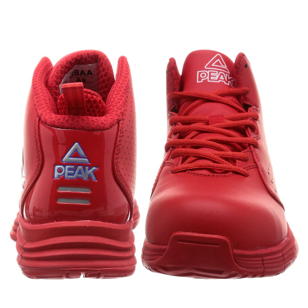 PEAK SAFETY セーフティシューズ BAS-4509 レッド・ブルー 安全靴 ピーク おしゃれ かっこいい 作業靴 スニーカー 鋼鉄先芯 耐油 耐滑 ハイカット