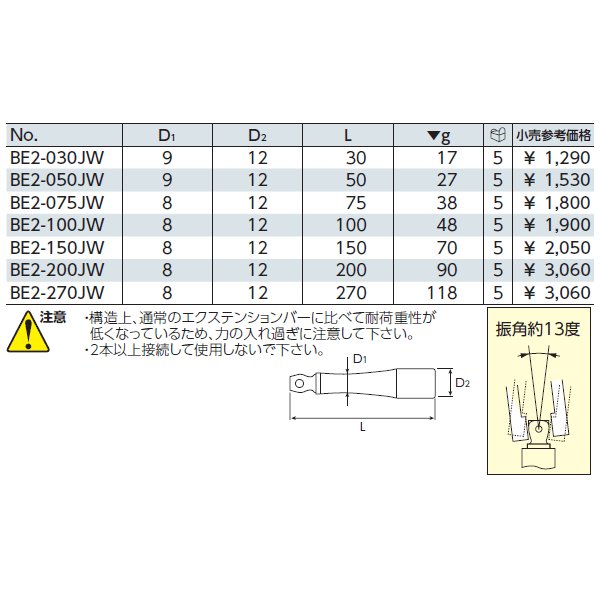 京都機械工具のエクステンションバーの画像2