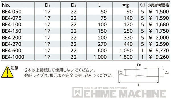 京都機械工具のエクステンションバーの画像4