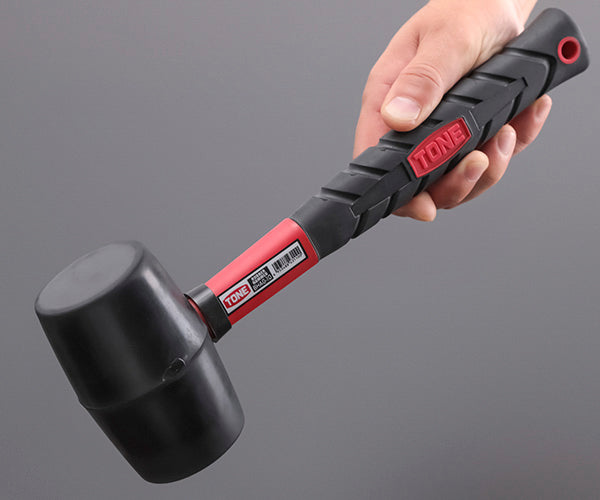 TONE ゴムハンマー 1.0ポンド 全長300mm (BHAG-10)(4953488431100) トネ