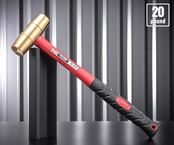 TONE 真鍮ハンマー 全長375mm (BHAR-20)(4953488431148) トネ