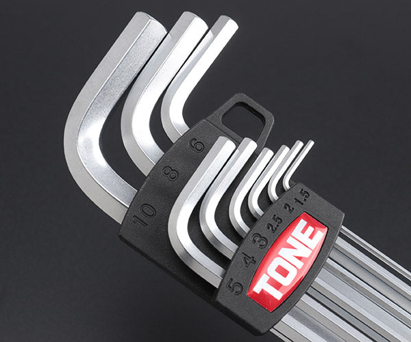 TONE ボールポイント六角棒レンチセット マスターツールロングボールポイントL形レンチセット 9点セット (BL900)(4953488018905) トネ
