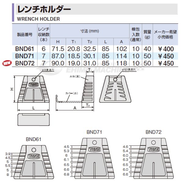 トネのレンチホルダーの画像5