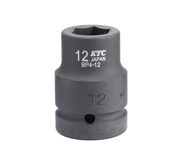 KTC インパクトソケット 差込角12.7mm(12.7sq.)(1/2) サイズ12mm 六角 (BP4-12)(4989433149912) 京都機械工具