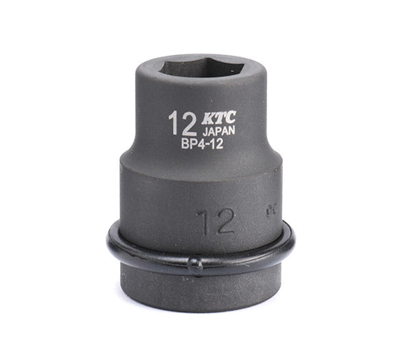 KTC インパクトソケット 差込角12.7mm(12.7sq.)(1/2) サイズ12mm 六角 ピン・リング付 (BP4-12P)(4989433150550) 京都機械工具
