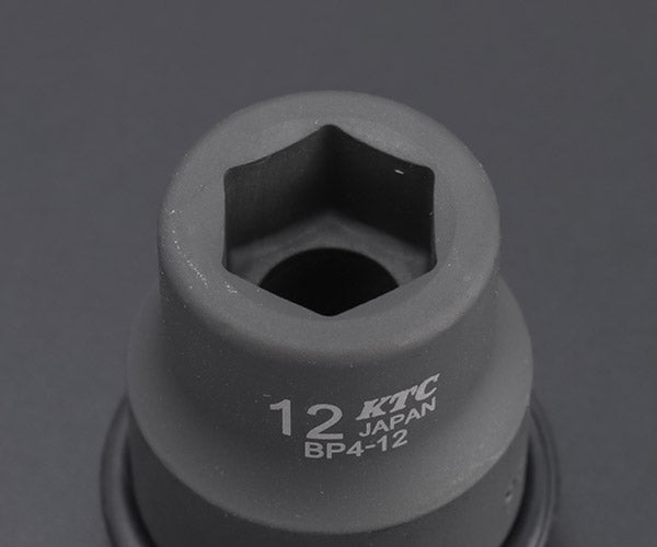 KTC インパクトソケット 差込角12.7mm(12.7sq.)(1/2) サイズ12mm 六角 ピン・リング付 (BP4-12P)(4989433150550) 京都機械工具