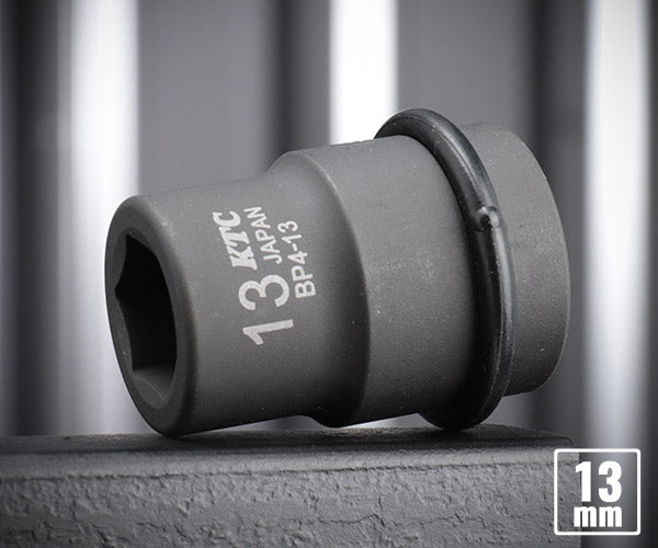 KTC インパクトソケット 差込角12.7mm(12.7sq.)(1/2) サイズ13mm 六角 ピン・リング付 (BP4-13P)(4989433150567) 京都機械工具