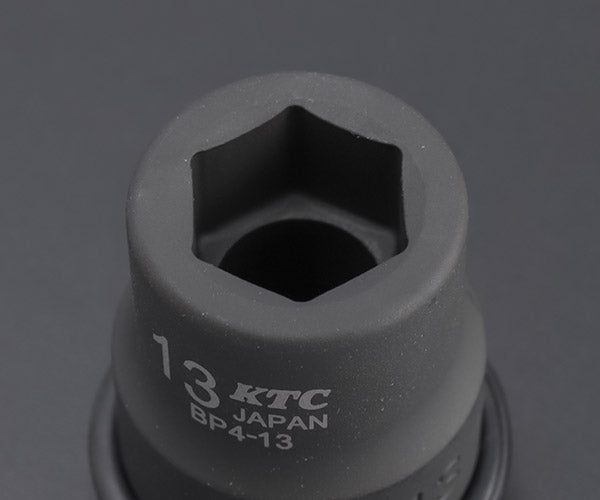 KTC インパクトソケット 差込角12.7mm(12.7sq.)(1/2) サイズ13mm 六角 ピン・リング付 (BP4-13P)(4989433150567) 京都機械工具
