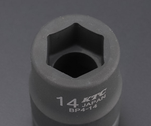 KTC インパクトソケット 差込角12.7mm(12.7sq.)(1/2) サイズ14mm 六角 (BP4-14)(4989433149936) 京都機械工具