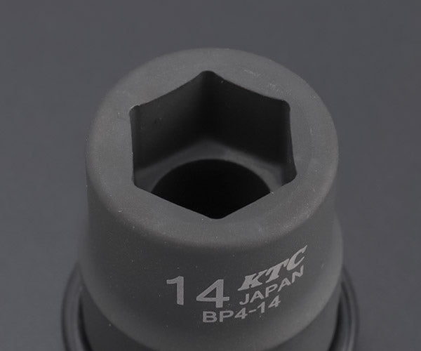 KTC インパクトソケット 差込角12.7mm(12.7sq.)(1/2) サイズ14mm 六角 ピン・リング付 (BP4-14P)(4989433150574) 京都機械工具