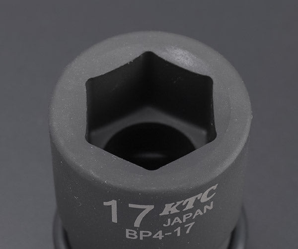 KTC インパクトソケット 差込角12.7mm(12.7sq.)(1/2) サイズ17mm 六角 ピン・リング付 (BP4-17P)(4989433150604) 京都機械工具