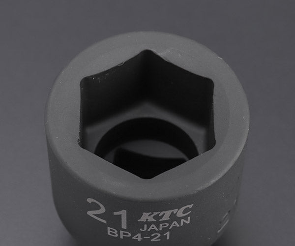 KTC インパクトソケット 差込角12.7mm(12.7sq.)(1/2) サイズ21mm 六角 (BP4-21)(4989433149981) 京都機械工具
