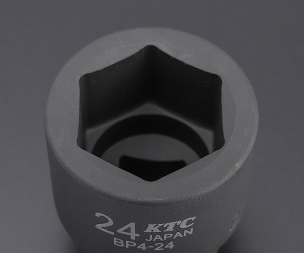 KTC インパクトソケット 差込角12.7mm(12.7sq.)(1/2) サイズ24mm 六角 (BP4-24)(4989433150017) 京都機械工具