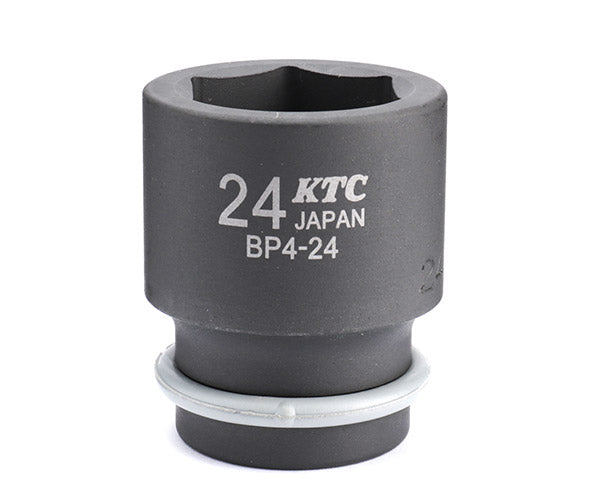 KTC インパクトソケット 差込角12.7mm(12.7sq.)(1/2) サイズ24mm 六角 ピン・リング付 (BP4-24P)(4989433150659) 京都機械工具