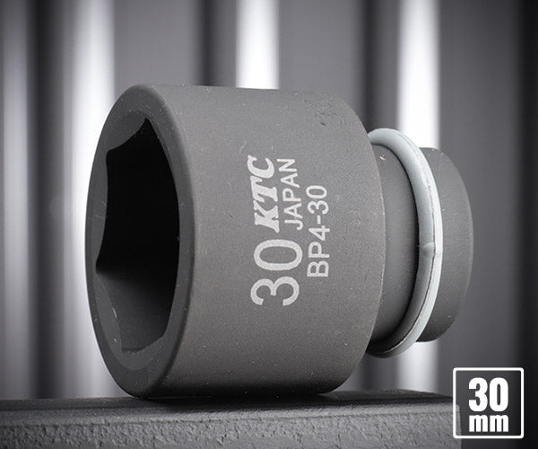 KTC インパクトソケット 差込角12.7mm(12.7sq.)(1/2) サイズ30mm 六角 ピン・リング付 (BP4-30P)(4989433150703) 京都機械工具
