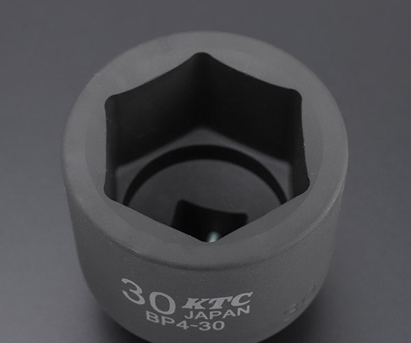 KTC インパクトソケット 差込角12.7mm(12.7sq.)(1/2) サイズ30mm 六角 ピン・リング付 (BP4-30P)(4989433150703) 京都機械工具