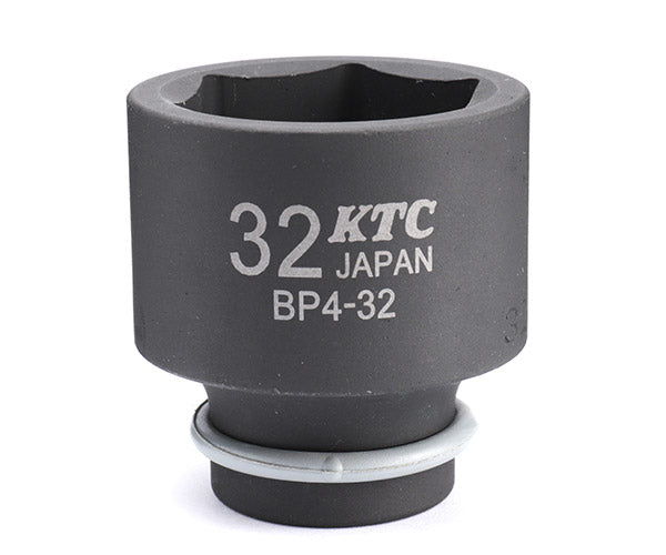 KTC インパクトソケット 差込角12.7mm(12.7sq.)(1/2) サイズ32mm 六角 ピン・リング付 (BP4-32P)(4989433150710) 京都機械工具