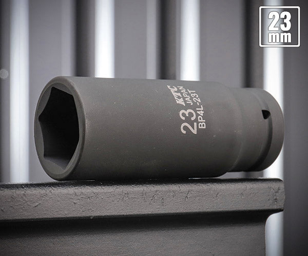 KTC インパクトディープソケット 差込角12.7mm(12.7sq.)(1/2) サイズ23mm 六角 (BP4L-23T)(4989433150451) 京都機械工具