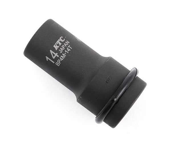 KTC BP4M-14TP サイズ14mm ピン・リング付 12.7sq.インパクトレンチ用薄肉セミディープソケット