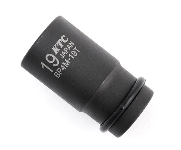 KTC BP4M-19TP サイズ19mm ピン・リング付 12.7sq.インパクトレンチ用薄肉セミディープソケット