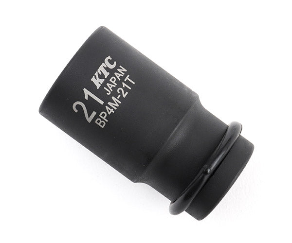 KTC BP4M-21TP サイズ21mm ピン・リング付 12.7sq.インパクトレンチ用薄肉セミディープソケット