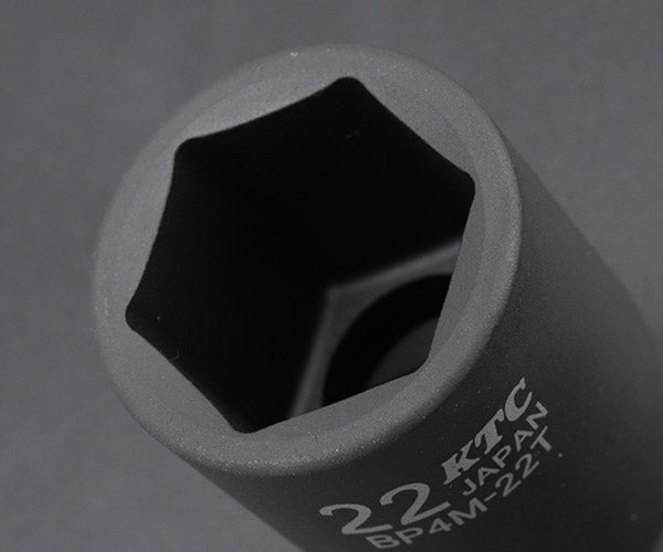 KTC インパクトディープソケット 差込角12.7mm(12.7sq.)(1/2) サイズ22mm 六角 (BP4M-22T)(4989433150222) 京都機械工具