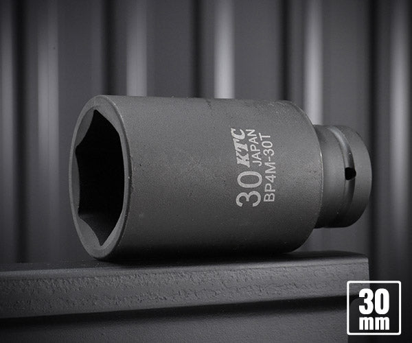KTC BP4M-30T サイズ30mm 12.7sq.インパクトレンチ用薄肉セミディープソケット