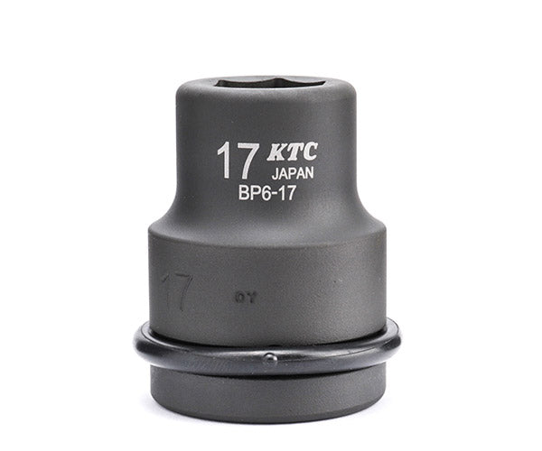 KTC インパクトソケット 差込角19.0mm(19.0sq.)(3/4) サイズ17mm 六角 ピン・リング付 (BP6-17P)(4989433155333) 京都機械工具