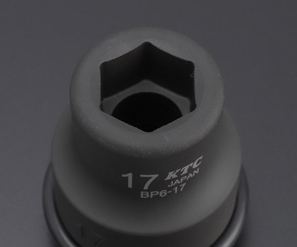 KTC インパクトソケット 差込角19.0mm(19.0sq.)(3/4) サイズ17mm 六角 ピン・リング付 (BP6-17P)(4989433155333) 京都機械工具