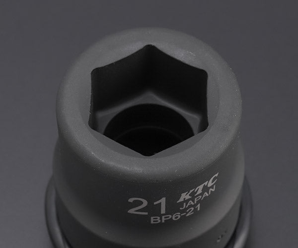 KTC インパクトソケット 差込角19.0mm(19.0sq.)(3/4) サイズ21mm 六角 ピン・リング付 (BP6-21P)(4989433155357) 京都機械工具