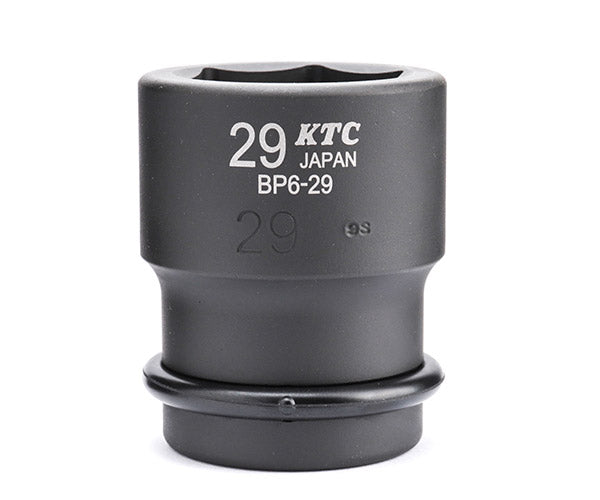 KTC インパクトソケット 差込角19.0mm(19.0sq.)(3/4) サイズ29mm 六角 ピン・リング付 (BP6-29P)(4989433155425) 京都機械工具