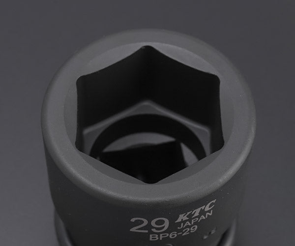 KTC インパクトソケット 差込角19.0mm(19.0sq.)(3/4) サイズ29mm 六角 ピン・リング付 (BP6-29P)(4989433155425) 京都機械工具