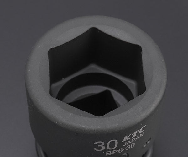 KTC インパクトソケット 差込角19.0mm(19.0sq.)(3/4) サイズ30mm 六角 ピン・リング付 (BP6-30P)(4989433155432) 京都機械工具